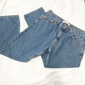levis 505 straight fit jeans mens blue denim size 36x30 Cotton